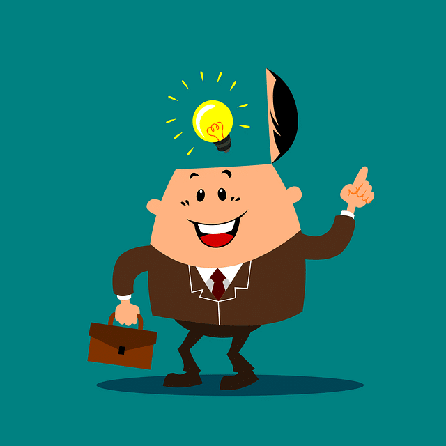 cartoon man with a business idea (Small Profitable Business Ideas)