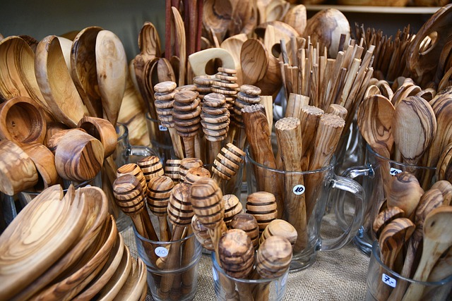 Handmade wood utensils