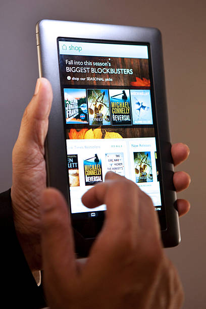 ebooks on table phone