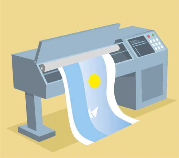 vector image of a printer